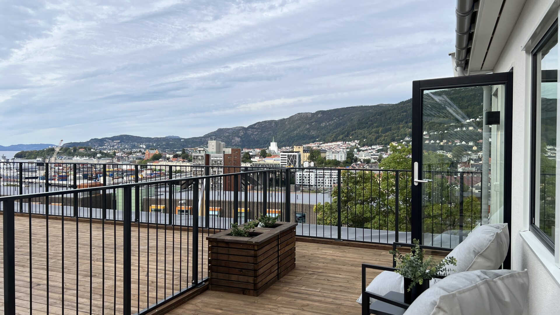 Balcony and mountains
